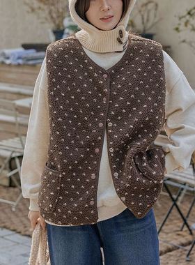 六1213韩国正品70326 马甲区时尚冬季原宿正品知性休闲学院直邮