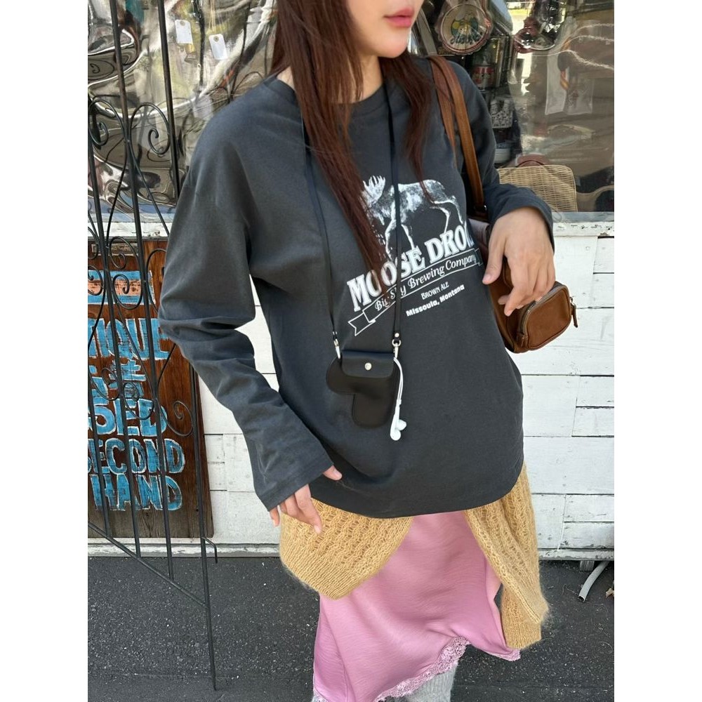 九1102韩国东大门t恤区dailyjud-8686043学院人气复古秋季街头