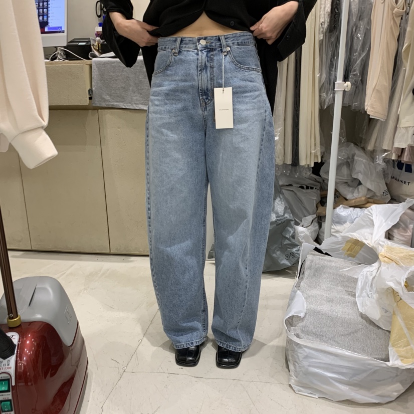 八0418韩国东大门运动牛仔裤区4182413原宿通勤简洁夏季复古正品