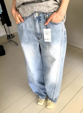 九0305韩国东大门运动牛仔裤区WEARE-8453327学院休闲瑞丽直邮