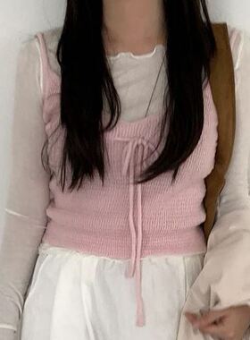 六1213韩国正品milieu-881 吊带区原宿正品知性休闲学院直邮清新