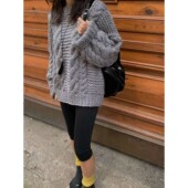 九0111韩国东大门毛衣区Tempting 8736760直邮大气甜美独特春冬