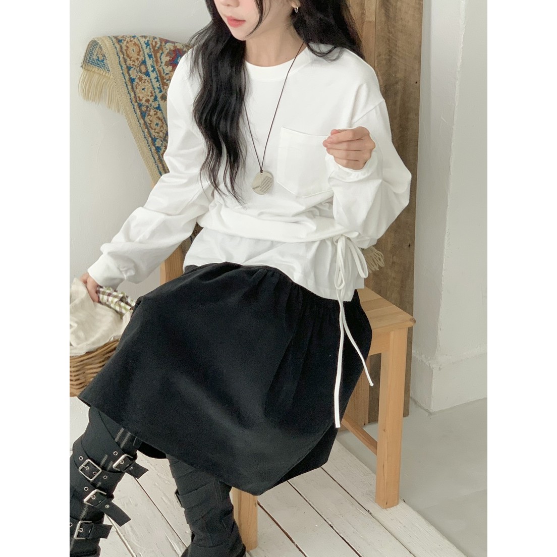 八1205韩国东大门上衣长袖T恤热销区4523412别致新款优雅直邮都市