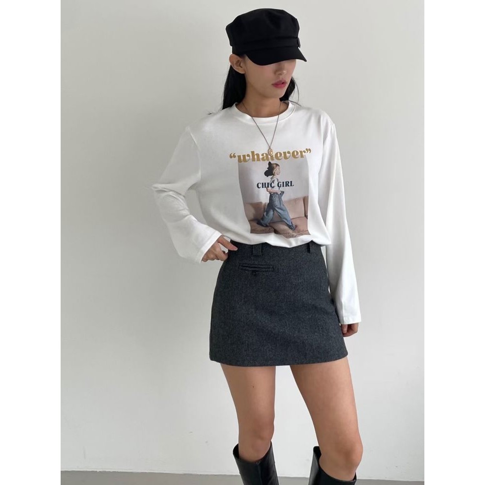 九1102韩国东大门t恤区-8685801秋季时尚通勤经典纯色知性正品