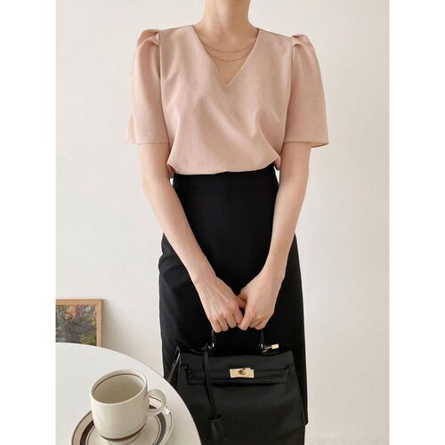 九0322韩国东大门衬衫-区OPN-8753253简约冬款大气新款优雅直邮