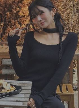 六1213韩国正品62270 针织衫区洋气直邮简约甜美流行秋冬优雅韩版