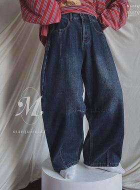 六1213韩国正品marquis-e-11659 牛仔裤区新款洋气直邮简约甜美