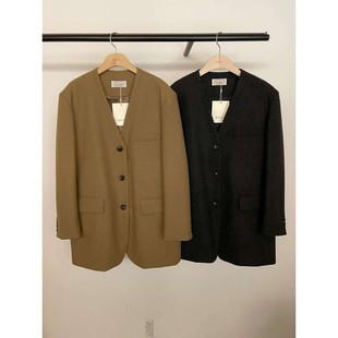 九0111韩国东大门大衣区BOLD-8735085经典纯色都市正品英伦冬款