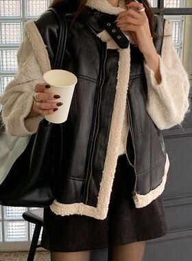 六1213韩国正品the-mood-27007 马甲区街舞冬款潮流新款洋气直邮