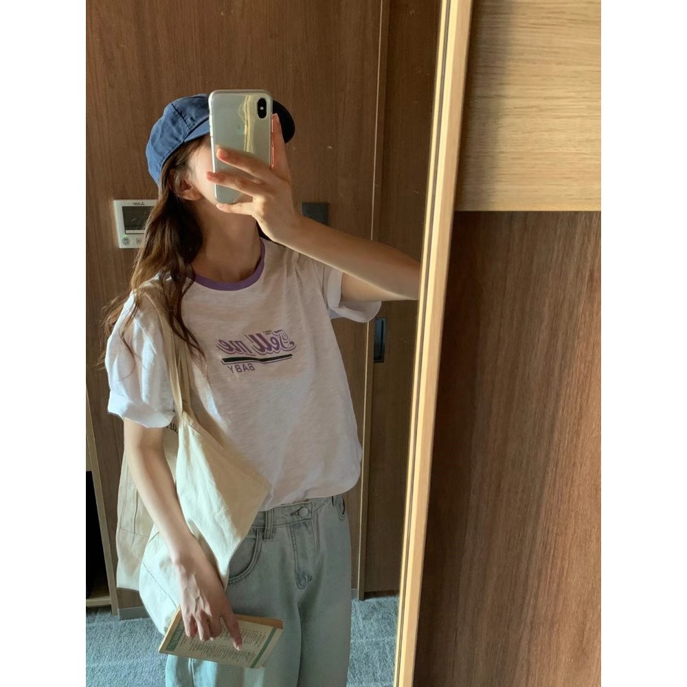 九0812韩国东大门t恤区doubleJ-8606682通勤欧美纯色高端正品精致