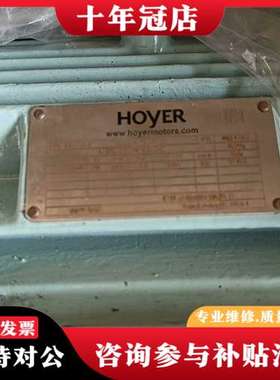 议价Hoyer4千瓦4级电机，立式，未用，4台。有需要的可维修