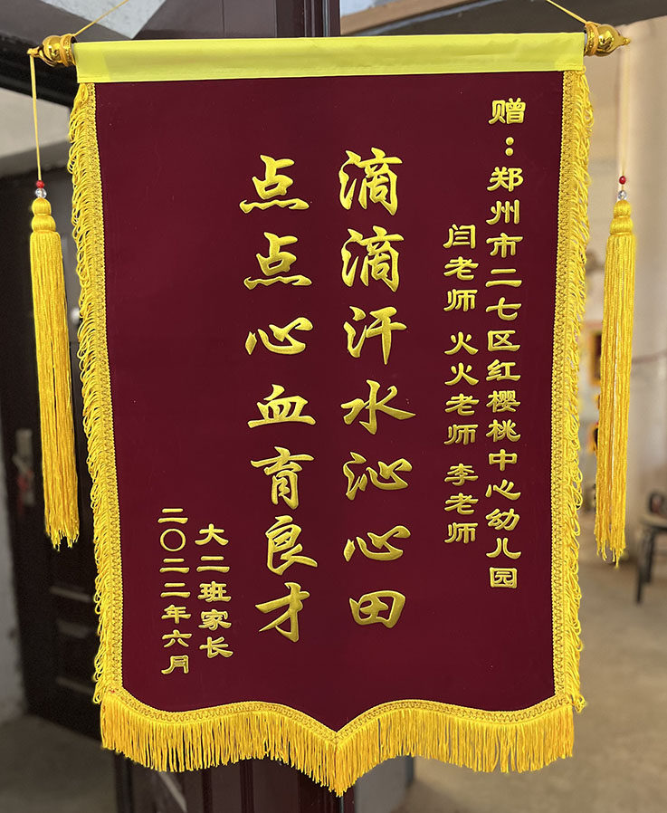 锦旗定做制作订做幼儿园老师月嫂医院驾校物业装饰生日旌旗包邮