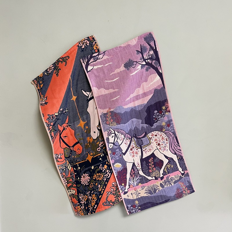 成人三层纱布毛巾卡通多层纯棉洗脸面巾全棉手巾柔软吸水擦脸巾