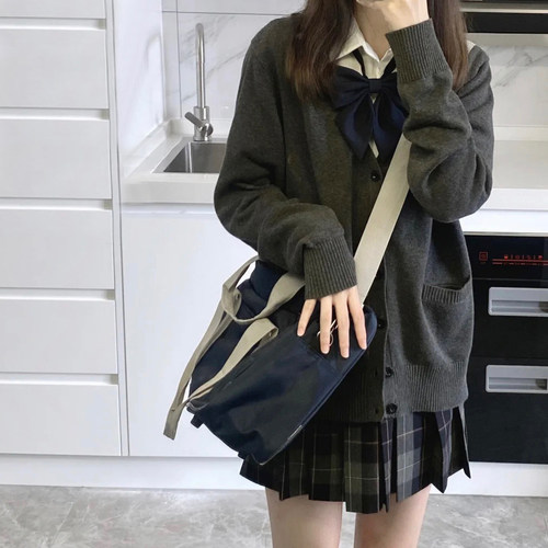 学院风校供感JK开衫毛衣针织外套