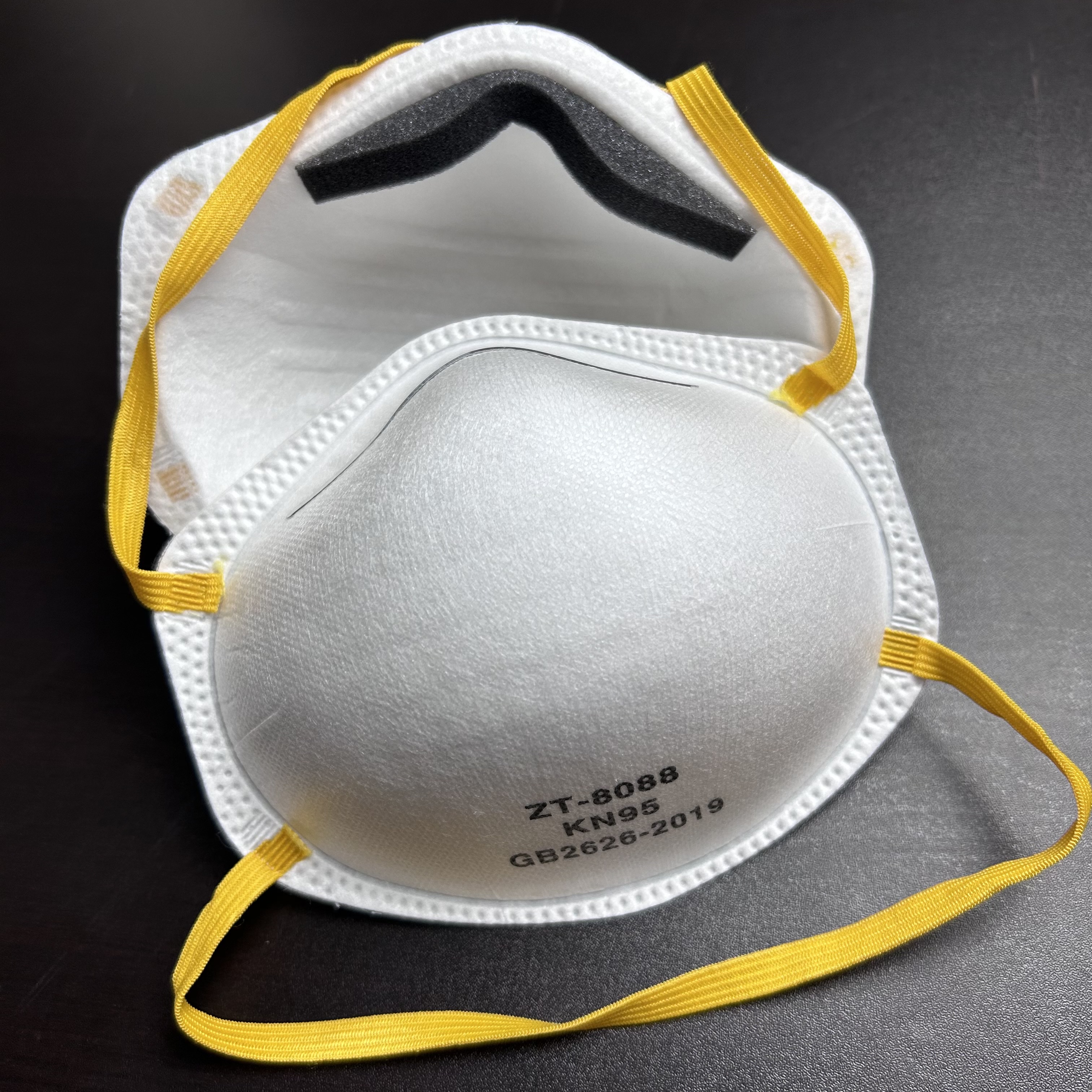 杯型kn95防护口罩成人海绵头戴式  白色海绵条舒适活性炭防尘包邮