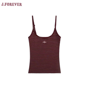 badblood韩国小众美式 新 条纹甜辣运动显瘦健身吊带女上衣2025夏装