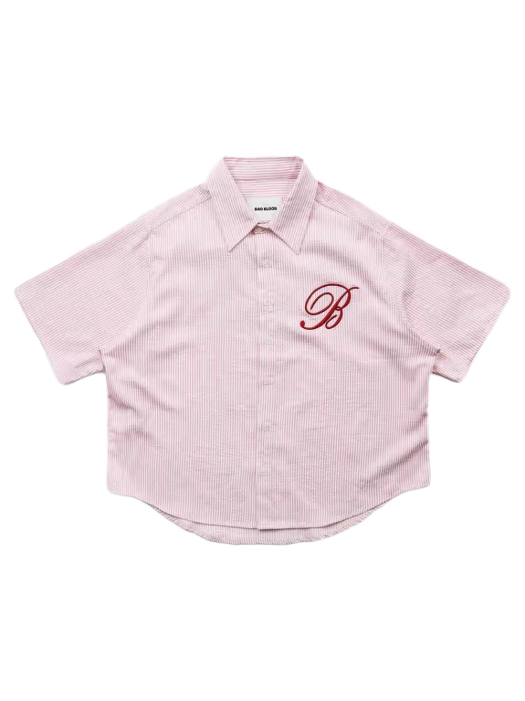 Badblood Retro Striped Shirt & Embroidered Shorts Set - Your Summer Vibe - Product image 5