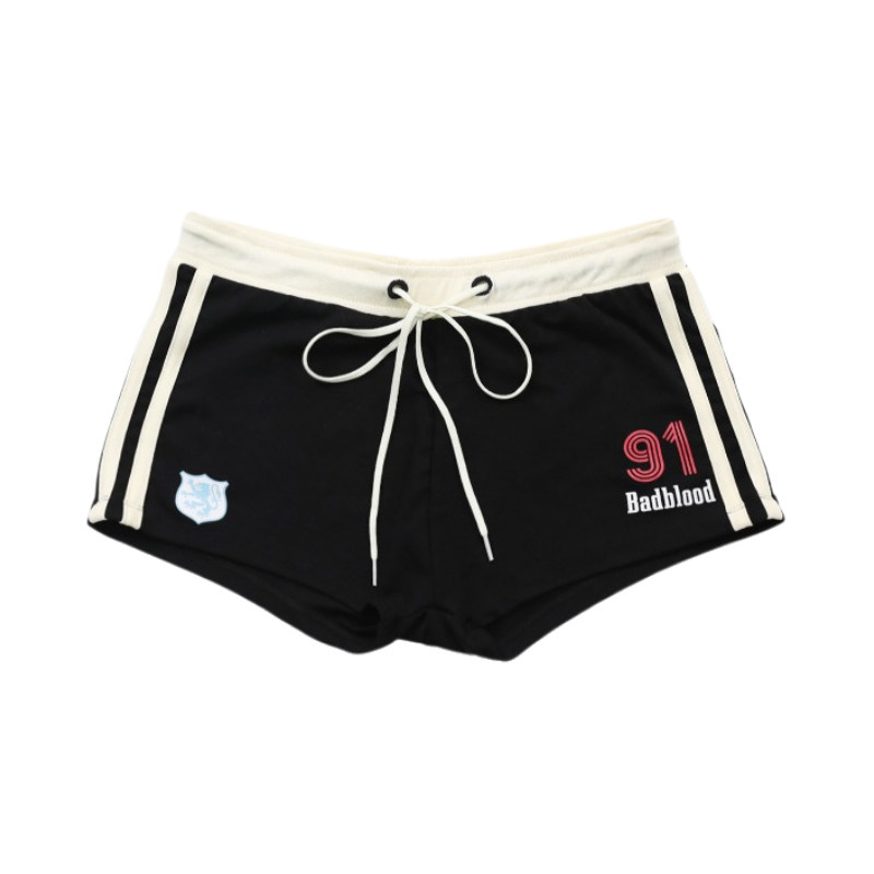 thumbnail for badblood ning yizhuo same hot girl dancing sports shorts american retro hot pants boxer trunks summer dress new