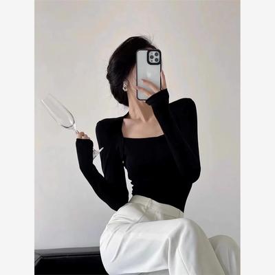 方领打底衫女内搭秋季202