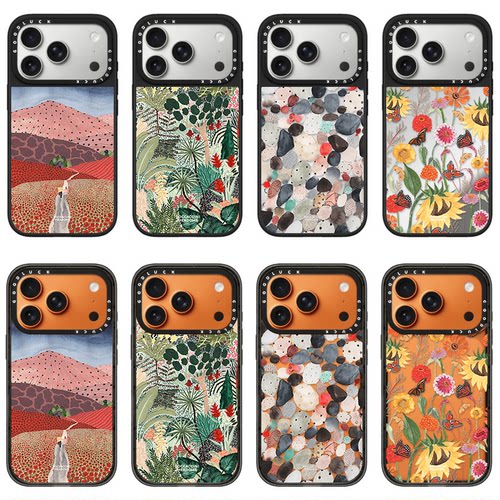 C家ASETi适用iPhone苹果18promax手机壳17promax/14promax/Air红色繁花丘陵18pro亚克力15promax情侣18防摔