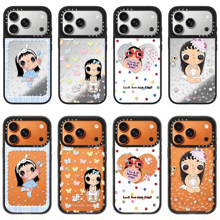 C家ASETi华强北蓝色裙子小玉适用iPhone苹果17promax手机壳15/14pro/16pro少女款14plus亚克力12pro硬壳12
