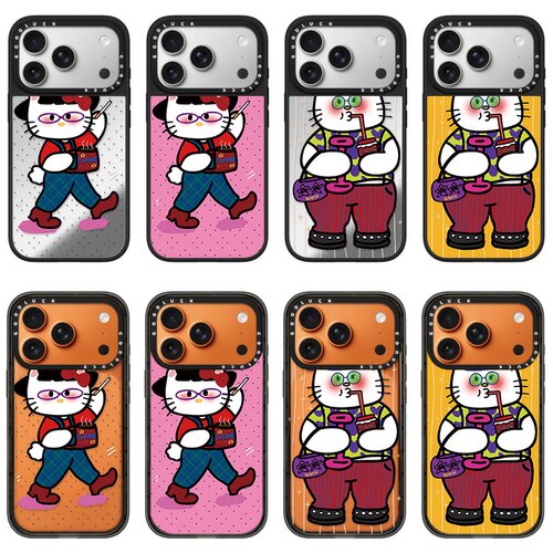 C家ASETi华强北可乐胖猫咪适用iPhone苹果17promax手机壳13/17pro/16简约15pro女13promax亚克力14plus网红15