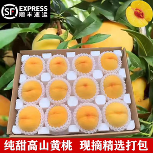 顺丰湖南怀化洪江高山黄桃新鲜甜