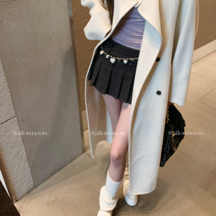 格纹百褶半身裙女包臀低腰设计感短裙 时髦精 PROJECT