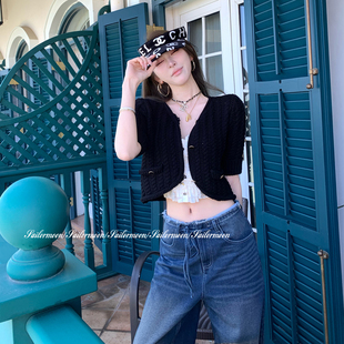 粗针编织钩花小香圆弧切割针织衫 春日序曲 早春上衣 PROJECT