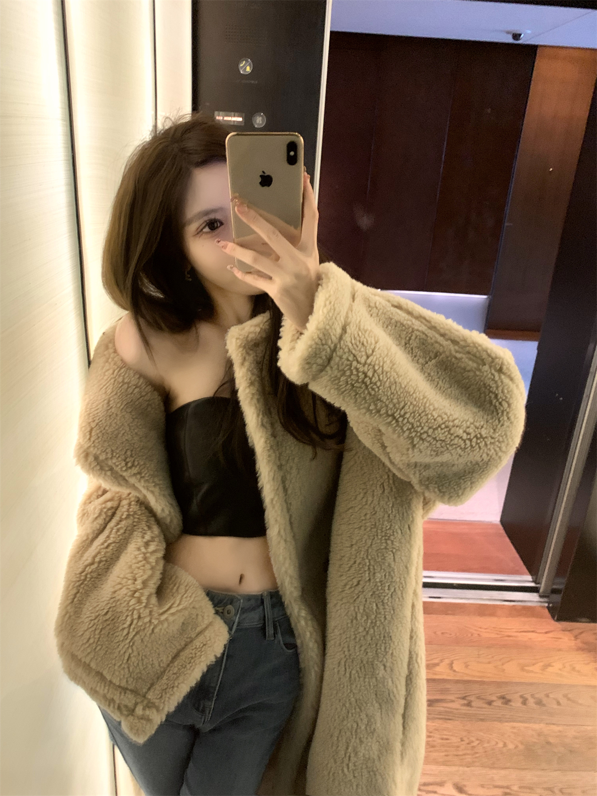 女明星的】不臃肿云朵泰迪冬大衣