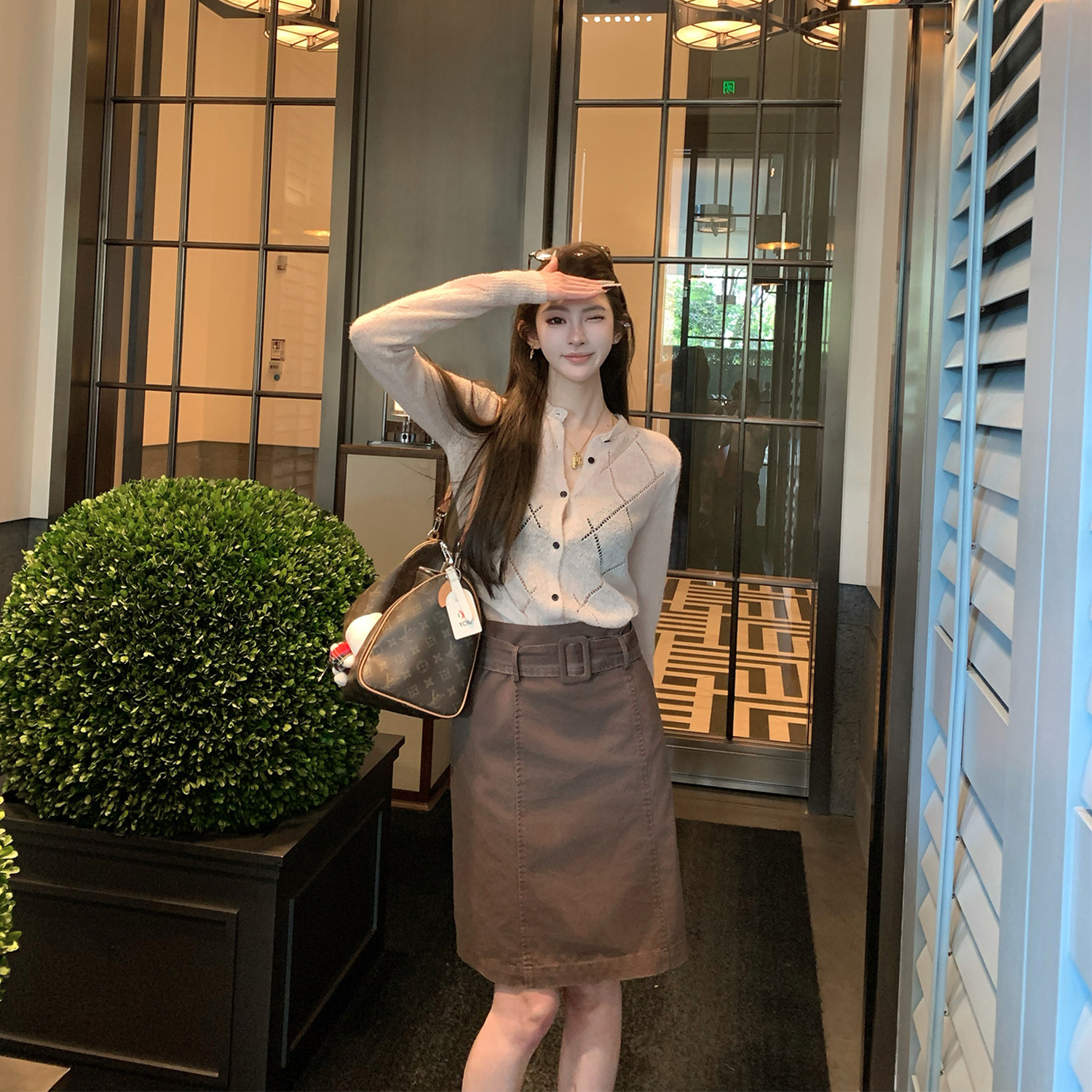 1.21/20点【摩登时代】复古高腰有腰带直筒半身裙显瘦百搭中长裙,女装/女士精品,半身裙,淘宝优惠券,粉丝福利购,淘宝优惠卷