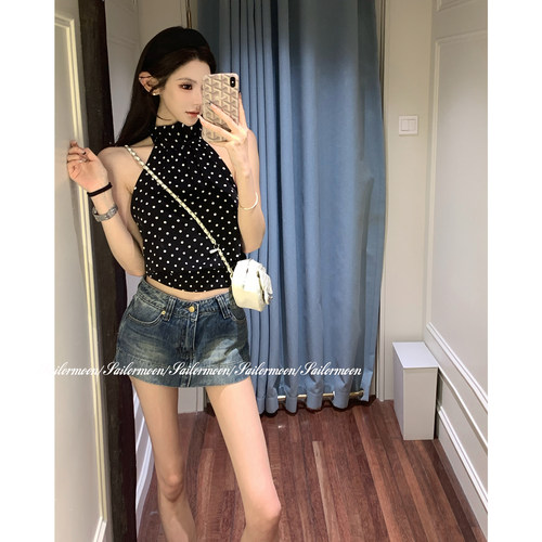 5.26/20点【私服款！】复古牛仔半身裙夏季中低腰防走光包臀裙裤