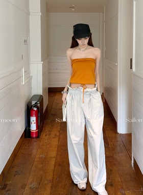 F RPOJECT【飞行日记】轻薄慵懒通勤 阔腿显瘦气球裤百搭休闲长裤