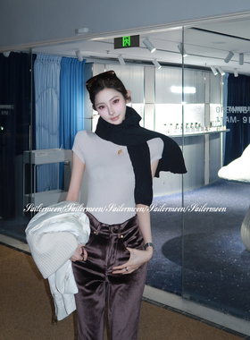 F PROJECT【长期主义】四季BI囤！高密织天丝棉 正肩短袖修身t恤