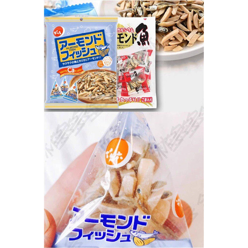 日本进口泉屋杏仁小鱼干 干加钙芝麻小鱼干 干宝宝儿童即食补钙鱼