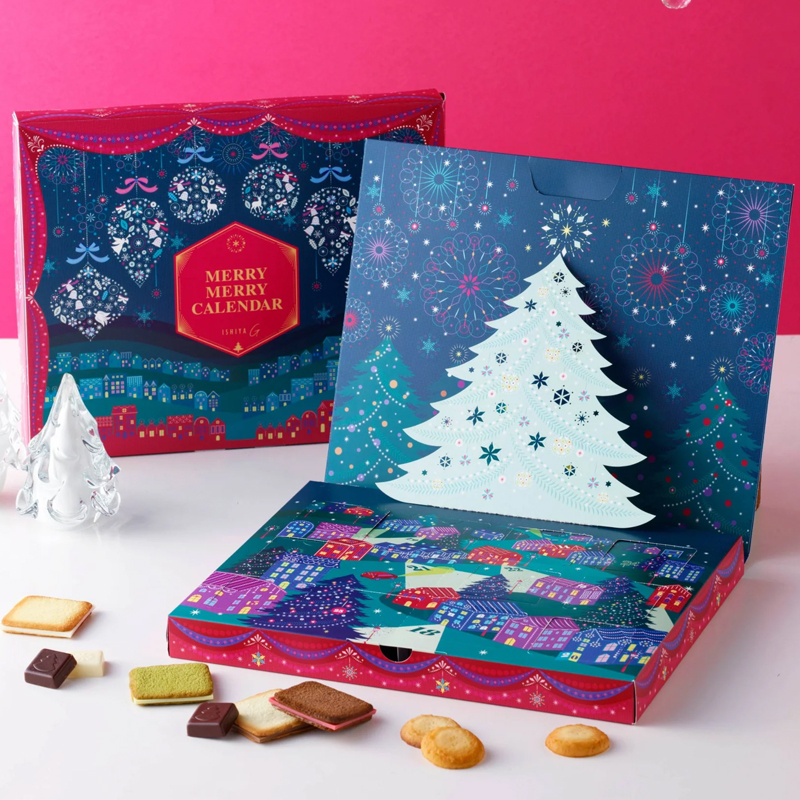 日本白色恋人圣诞节限定倒数日历进口礼盒惊喜盲盒巧克力饼干礼物