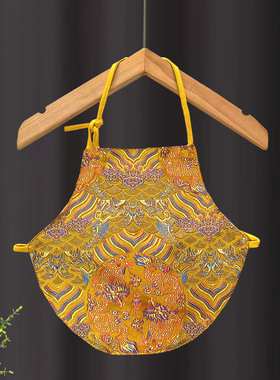 宝宝肚兜夏季薄款红色喜庆护肚神器婴儿百天周岁刺绣防着凉小兜兜