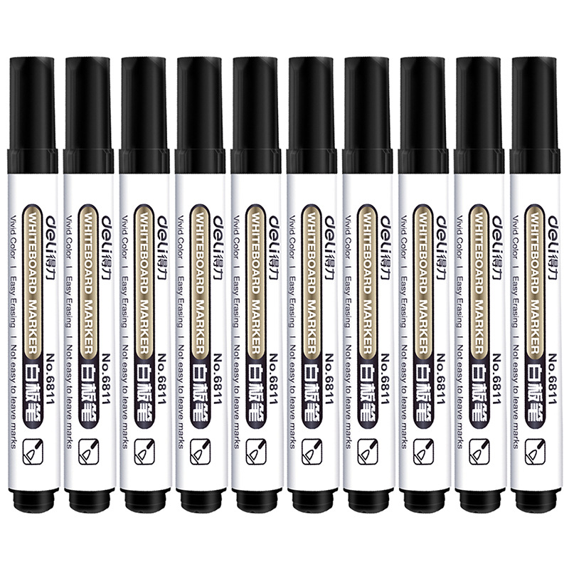 得力6811白板笔可擦白板书写笔