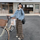 大货已出！2022秋季新款牛仔拼接不规则外套123-8816-P125-K1，女装短外套，浙宝123
