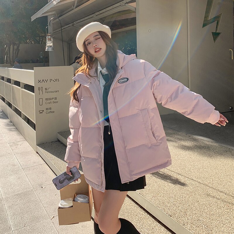 设计款！出货中！2022冬季三色连帽服女123-8899-P155-K218,女装棉衣/棉服,浙宝123