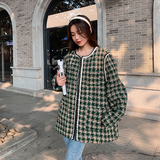 现货！2023春季新款小香风格子外套女123-8855-P155-K218，女装毛呢外套，浙宝123
