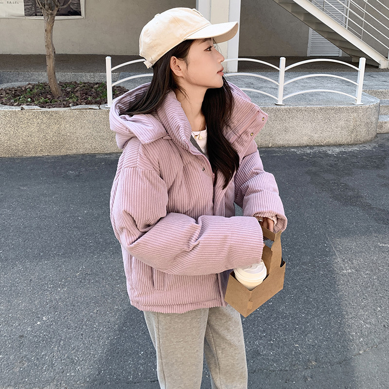 大货已出！2026冬季连帽灯芯绒棉服外套123-8689-P175-K258,女装棉衣/棉服,浙宝123