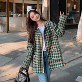 现货！2023春季新款小香风格子外套123-8855-P155-K218，女装毛呢外套，浙宝123
