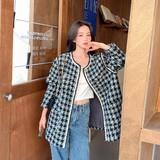 设计款！2022秋冬新款小香风格子外套女123-8855-P155-K218，女装毛呢外套，浙宝123