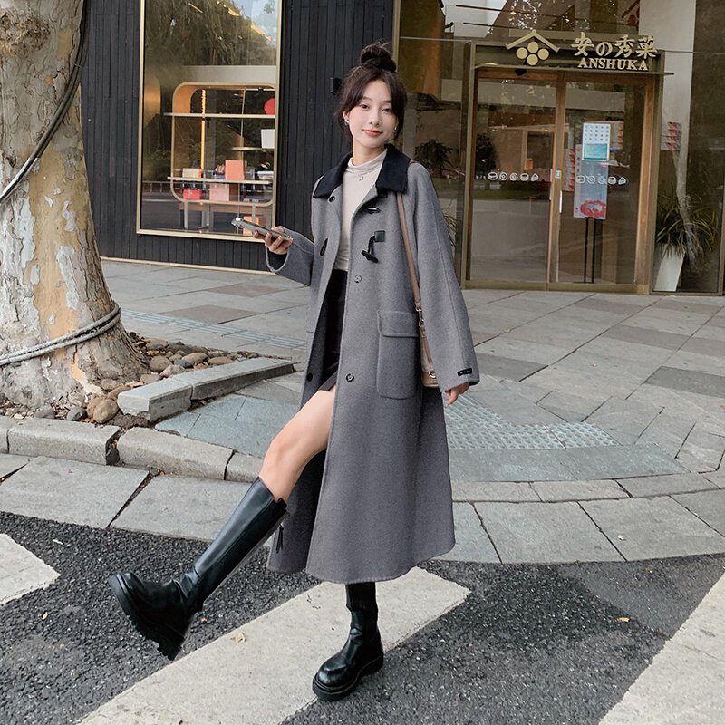 有！2022冬新款三色双面羊绒毛呢外套女123-8867-P255-K388,女装毛呢外套,浙宝123
