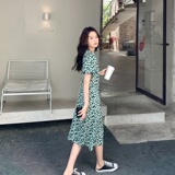 现货！2025夏季新款碎花开叉仙女连衣裙123-2335-P85-K138，女装连衣裙，浙宝123