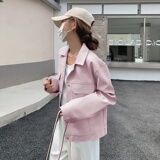 出货中！2022秋季新款三色韩版皮衣外套女123-8825-P125-K178，女装皮衣，浙宝123