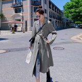 现货！已备！2023春季格子拼接西装风衣123-2351-P135-K198，女装风衣，浙宝123