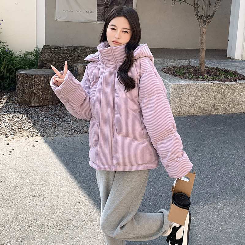 大货已出！2026冬季连帽灯芯绒棉服外套123-8689-P175-K258,女装棉衣/棉服,浙宝123