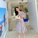 老铁现货！以备买家秀！2024紫色太阳花连衣裙123-6505-P75-K128，女装连衣裙，浙宝123